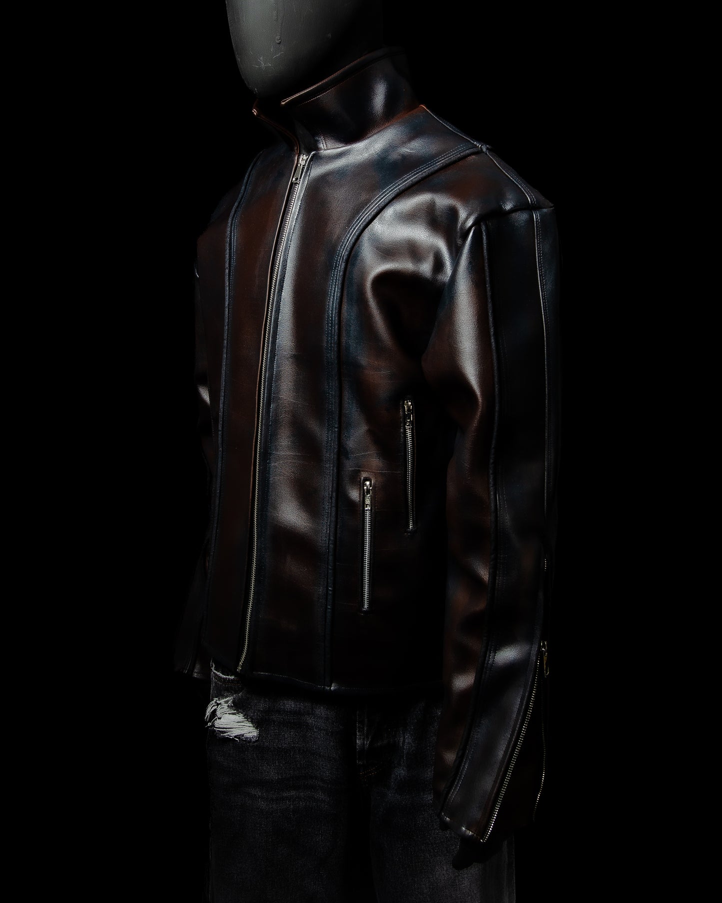 ´LINEAR PAINTED’ JACKET