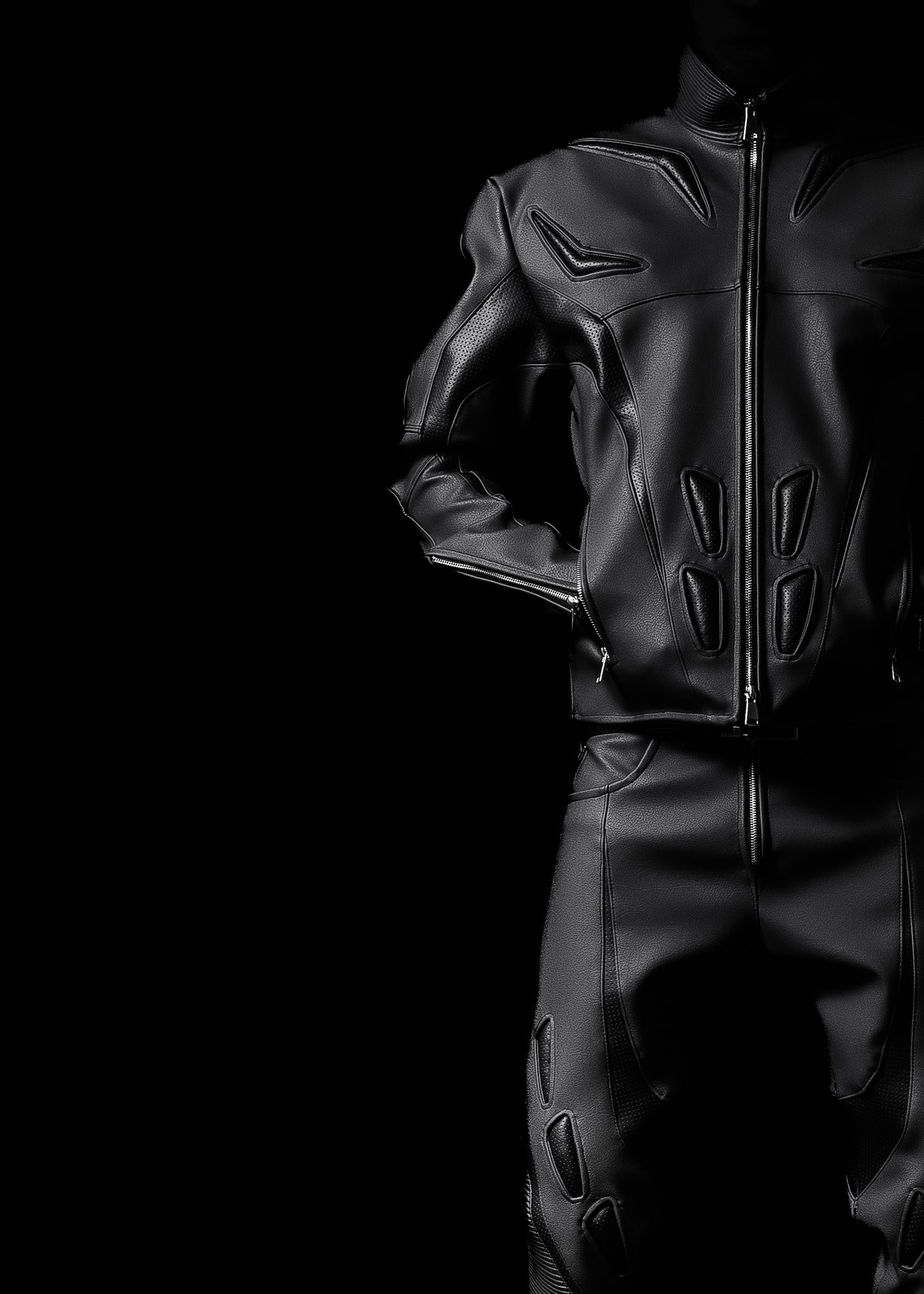 ‘PROTECTION’ LEATHER PANT (SLIM)