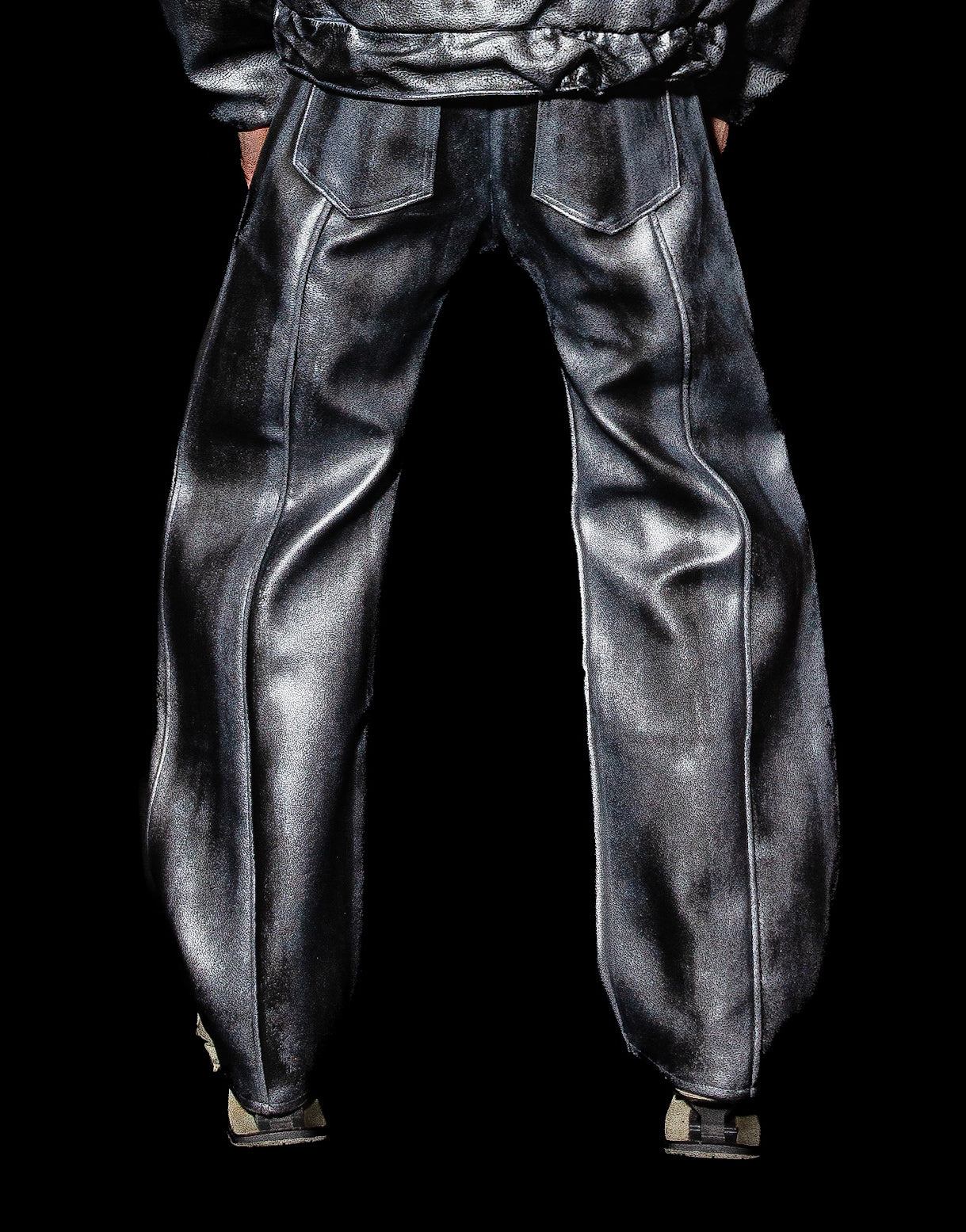 'METALLIC LINEAR' PANTS