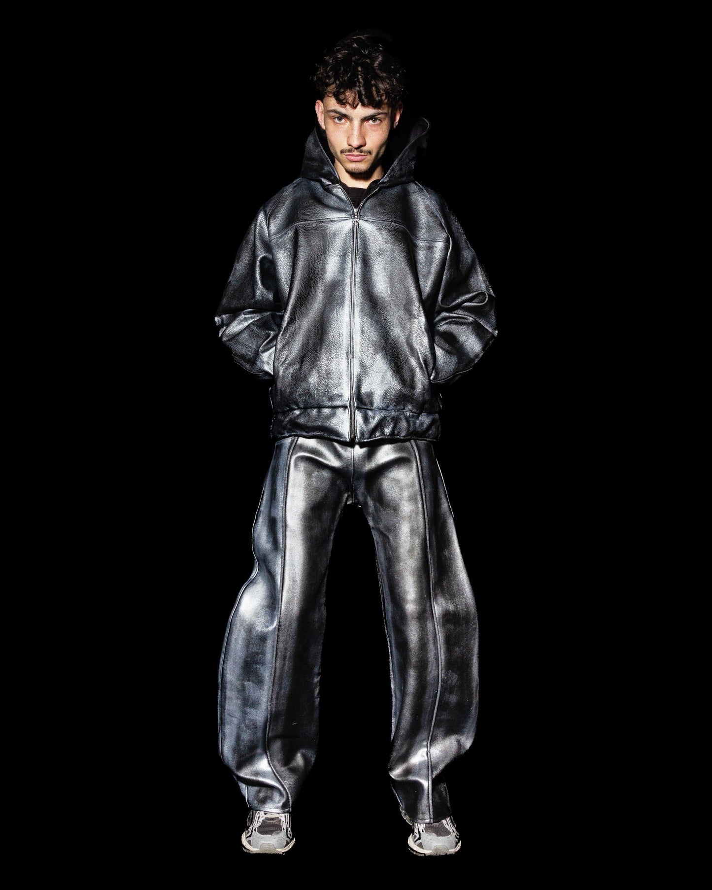 'METALLIC LINEAR' PANTS