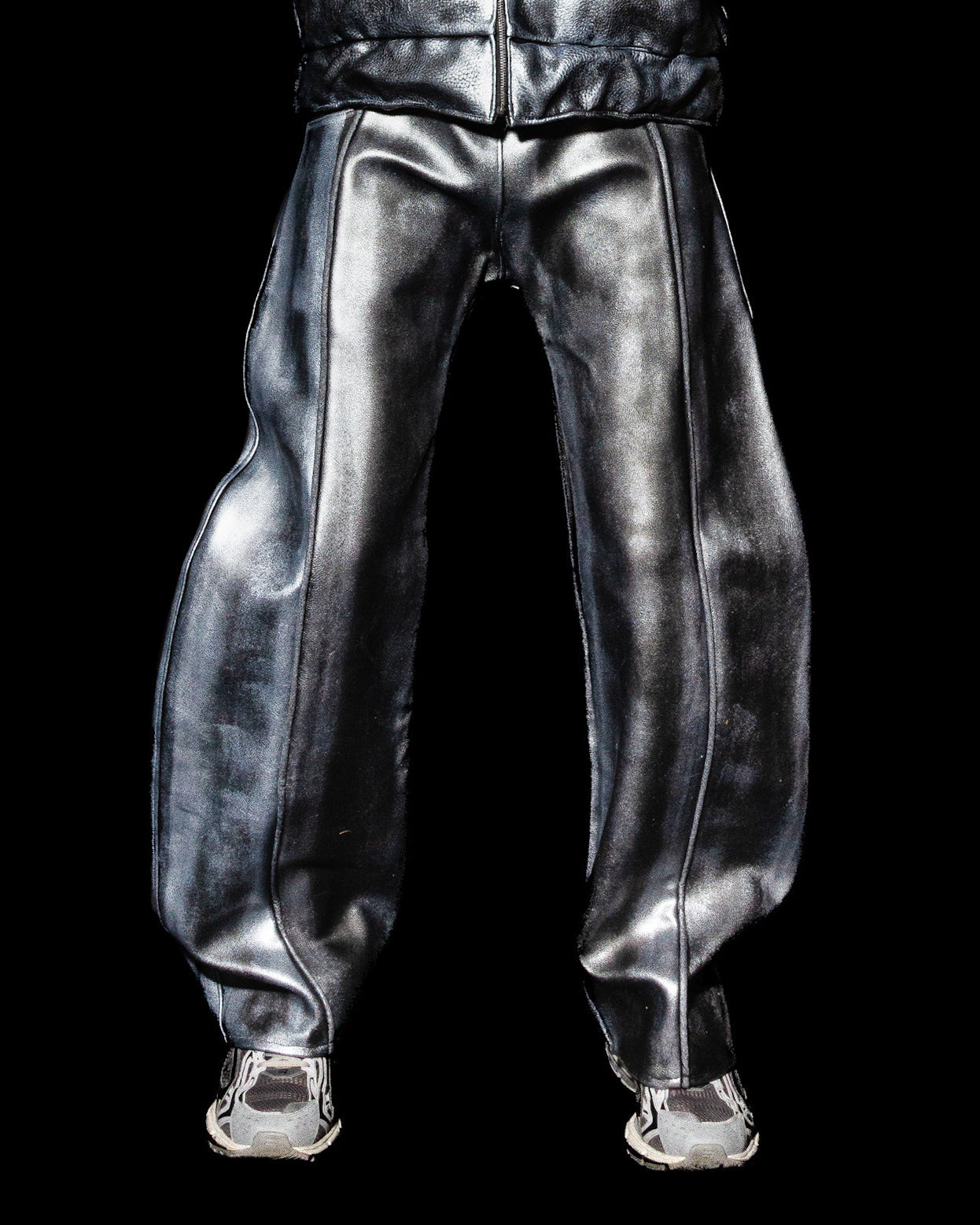 'METALLIC LINEAR' PANTS