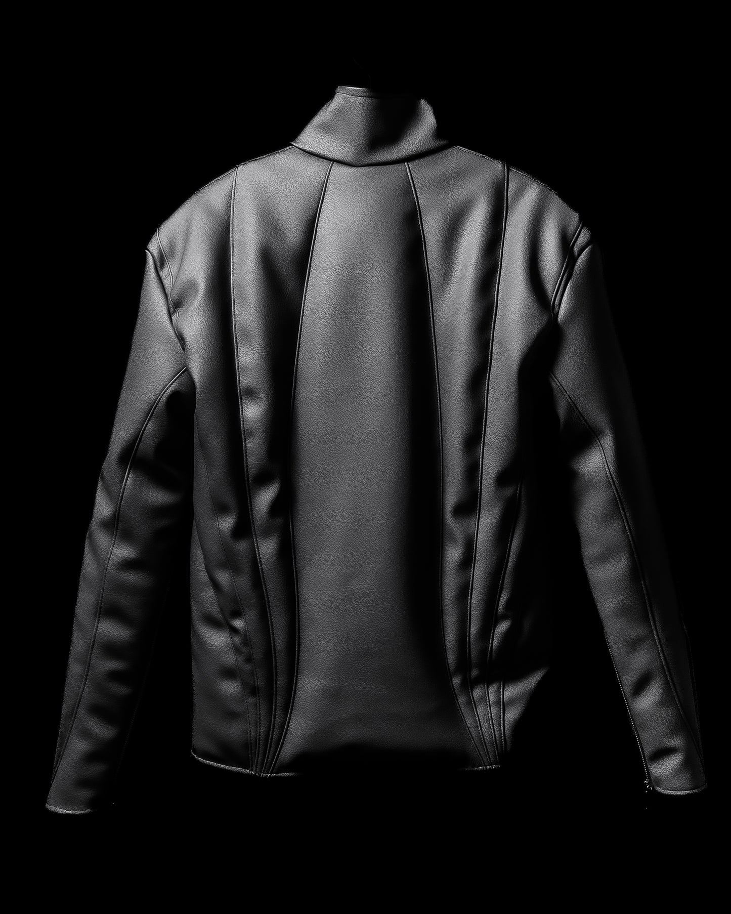‘SHELL’ PUFFER LEATHER JACKET