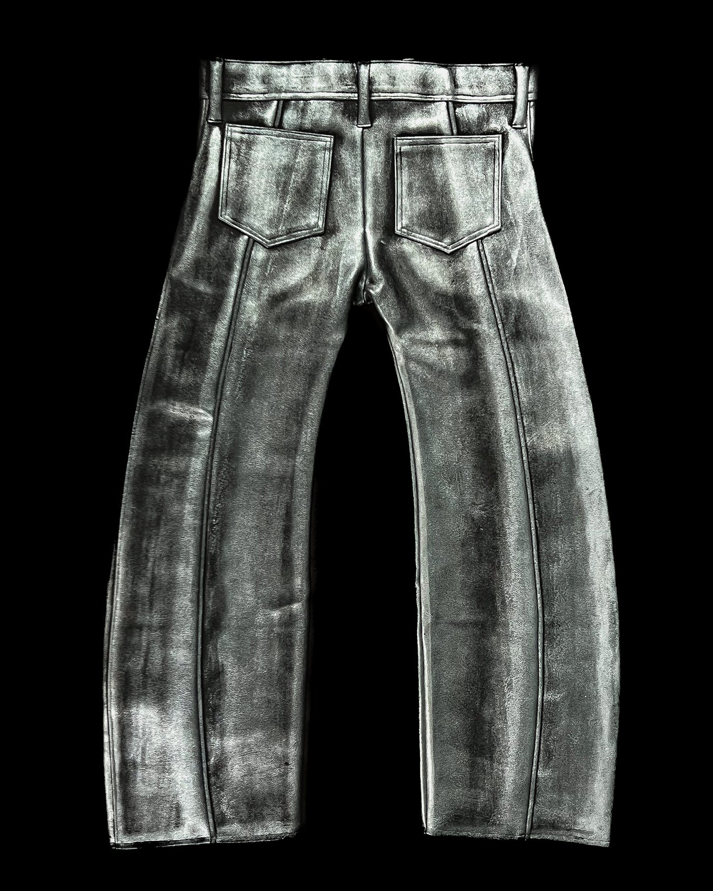 'METALLIC LINEAR' PANTS