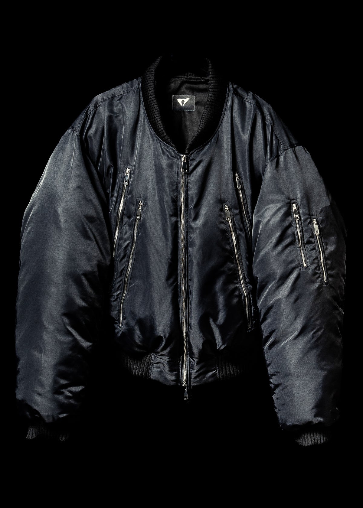 OVERSIZED NYLON BOMBER JACKET